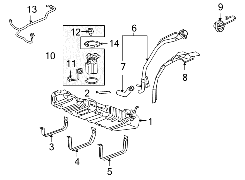 2006 Buick Terraza Fuel Supply Diagram
