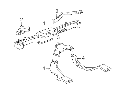 2010 Hummer H3T Ducts Diagram