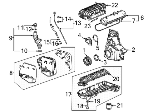 2025 Chevy Corvette Engine Parts Diagram 2 - Thumbnail