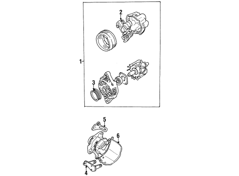 1998 Chevy Metro Alternator Diagram 2 - Thumbnail