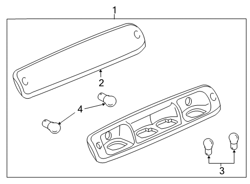 2012 Chevy Silverado 1500 High Mount Lamps Diagram