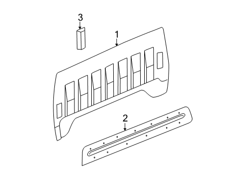 2005 Chevy Silverado 2500 HD Back Panel Diagram