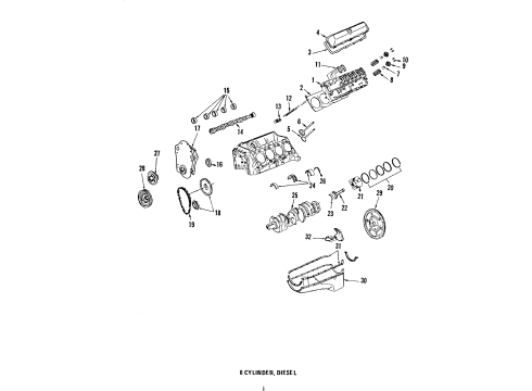 1984 Chevy Caprice Camshaft & Timing Diagram