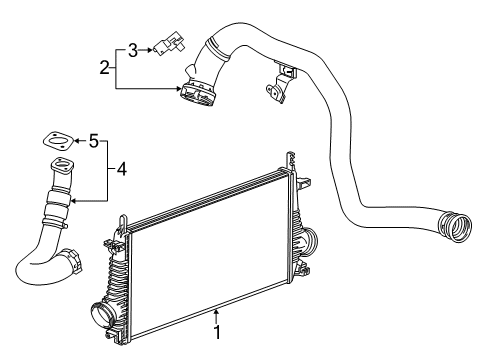 2018 Chevy Malibu Intercooler - Belts Diagram 2 - Thumbnail