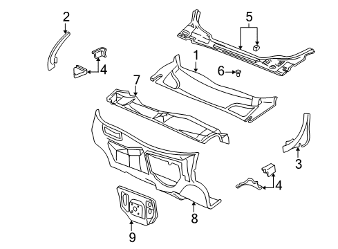 2002 Chevy Venture Cowl Diagram
