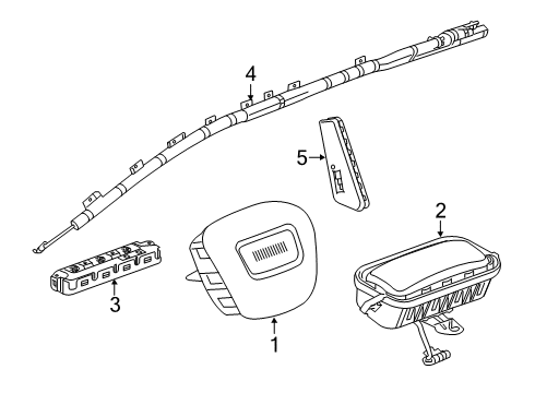 2025 Chevy Blazer Air Bag Components Diagram