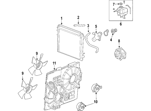 2006 Cadillac SRX Cooling Fan Diagram
