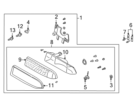 2000 Chevy S10 Bulbs Diagram