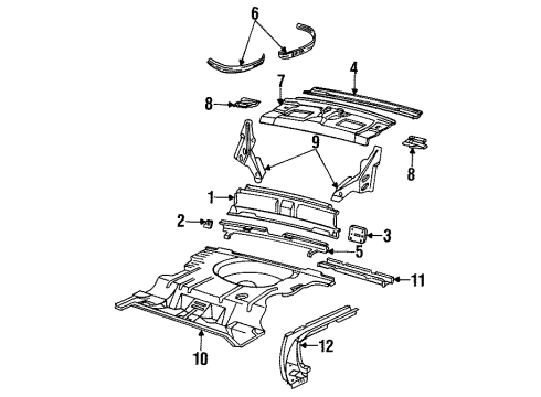1993 Buick Regal Rear Body Diagram