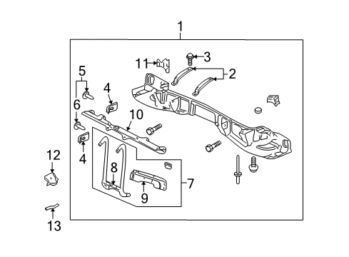 2002 Pontiac Bonneville Front Panel Diagram