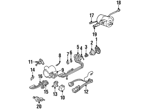 1999 Buick LeSabre Dimmer Switch Diagram for 26055979