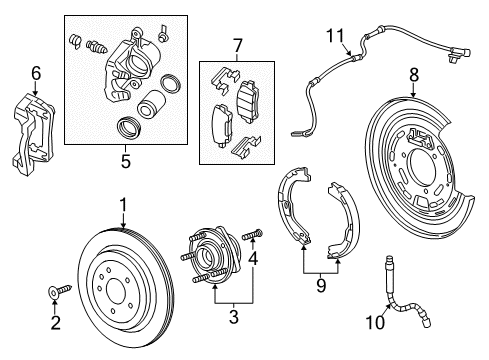 2018 Cadillac ATS Parking Brake Control Diagram for 23457499