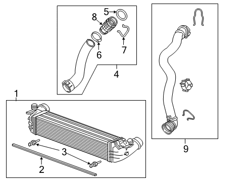 2018 Chevy Cruze Intercooler Diagram for 39116551
