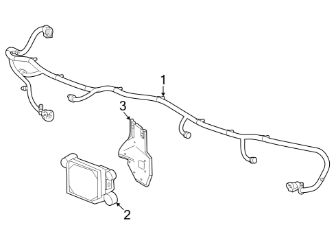 2022 GMC Sierra 1500 Electrical Components - Front Bumper Diagram 4 - Thumbnail