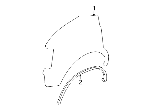 1989 Chevy Astro Fender & Components Diagram