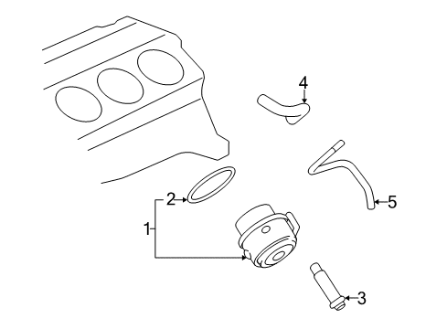 2008 Chevy Uplander Oil Cooler Diagram
