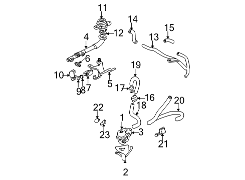 2000 Chevy Venture Emission Components Diagram