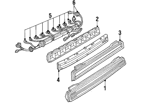 1987 Buick Somerset Tail Lamps Diagram