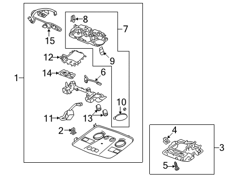 2010 Chevy Traverse Overhead Console Diagram