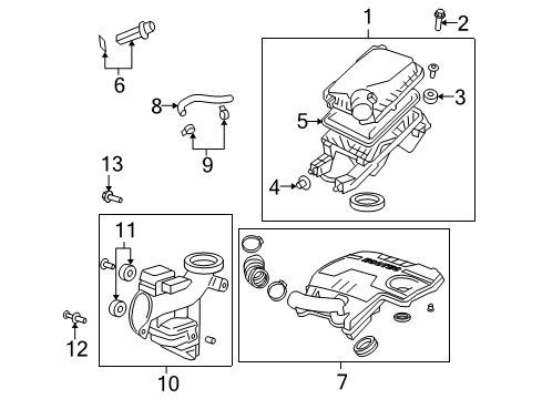 2009 Pontiac G6 PCV Valve Diagram for 12617908