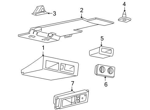 1999 Chevy Venture Overhead Console Diagram 3 - Thumbnail