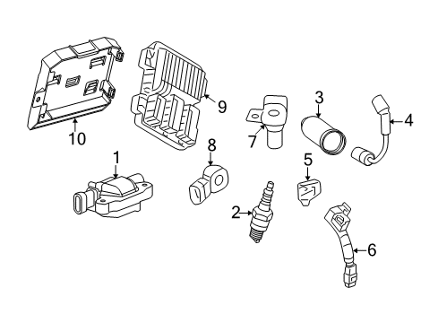 2015 Chevy Camaro Plug Wire Diagram for 19180532