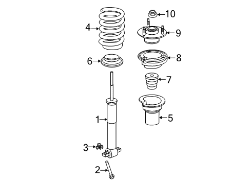 2016 Chevy Silverado 1500 Struts & Components Diagram 2 - Thumbnail
