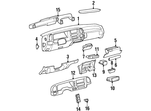 1993 GMC Yukon Rear Wiper Switch Diagram for 15645348