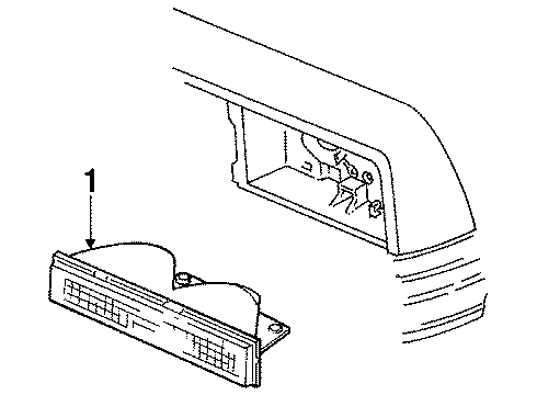 1984 Chevy El Camino Corner & Park Lamps Diagram