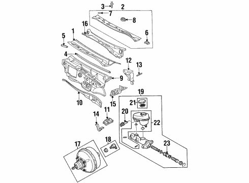 1997 Cadillac DeVille Level Sensor Diagram for 18029762