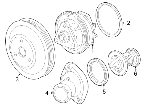 2025 Chevy Corvette Water Pump Diagram 3 - Thumbnail