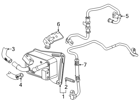2024 GMC Acadia Oil Cooler Diagram
