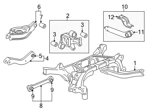 2012 Chevy Captiva Sport Rear Suspension Components Diagram 2 - Thumbnail