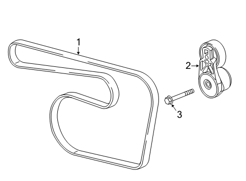2019 Chevy Spark Serpentine Belt Diagram for 12653580