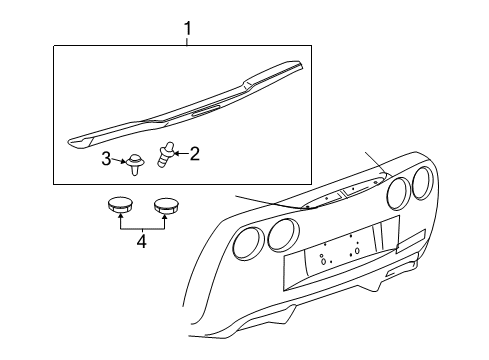 2009 Chevy Corvette Spoiler Diagram 2 - Thumbnail