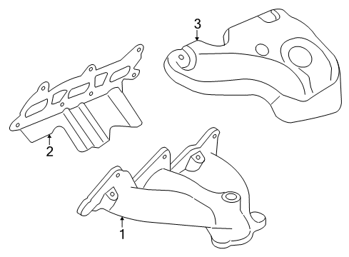2011 Buick LaCrosse Heat Shield Diagram for 12610436