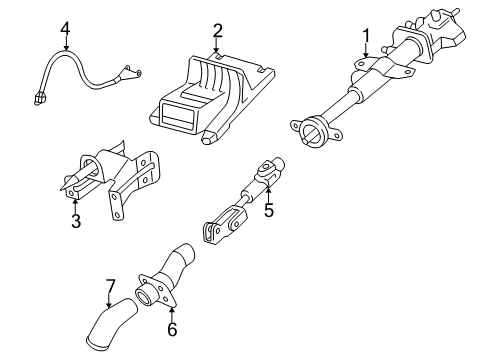 2006 Pontiac Montana Steering Column Assembly Diagram