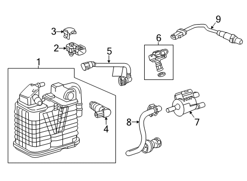 2025 Chevy Malibu Emission Components Diagram