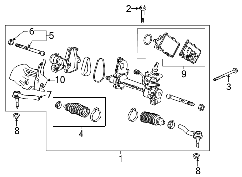 2019 Chevy Blazer Gear Assembly Upper Bolt Diagram for 11548952