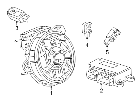 2025 Cadillac ESCALADE IQ Air Bag Components Diagram 2 - Thumbnail