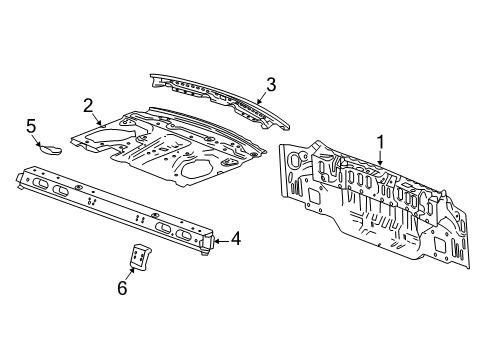 2018 Buick LaCrosse Rear Body Diagram