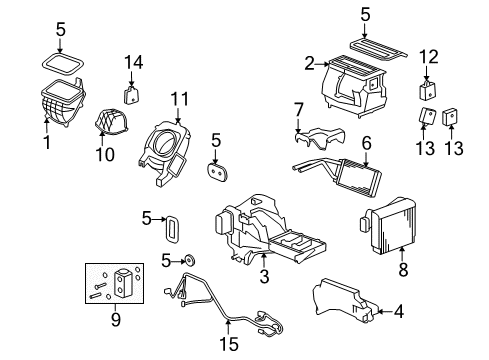 2010 Hummer H3T Air Conditioner Diagram 3 - Thumbnail