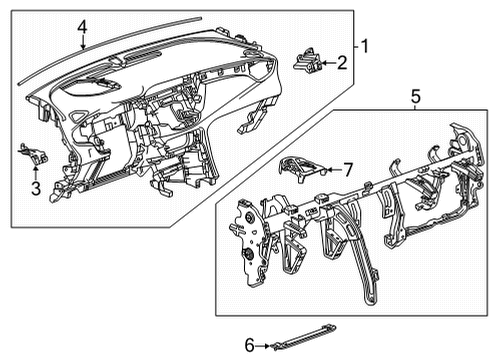 2023 Buick Encore GX Instrument Panel Diagram