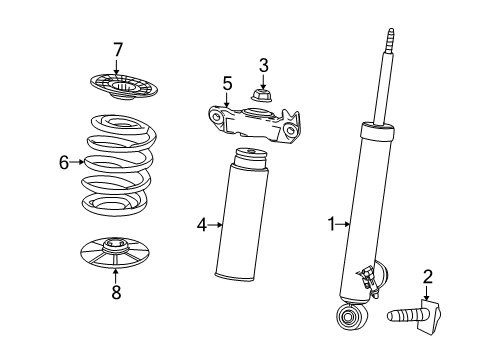 2013 Buick LaCrosse Shocks & Components Diagram