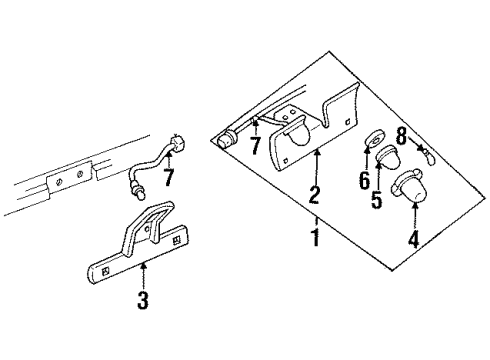1993 Chevy K3500 License Lamps Diagram
