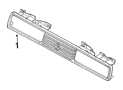 1986 Pontiac 6000 Grille Diagram for 12512745