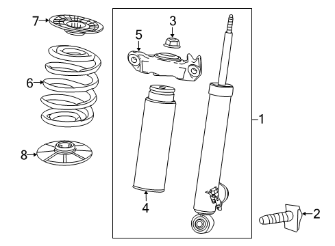 2014 Buick Regal Shocks & Components Diagram