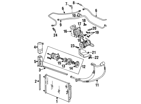 1999 Buick Riviera Pressure Relief Valve Diagram for 25613357