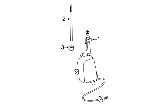 2000 GMC Savana 1500 Antenna, Power Diagram for 15010395