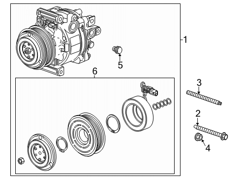 2024 Chevy Trailblazer A/C Compressor Diagram